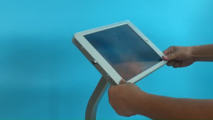 Tablet stand SPEEDMOUNT IPAD floor stand key lock ant theft with printer holder