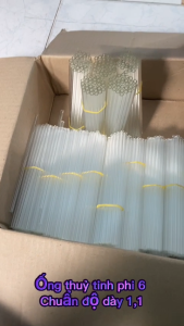 SET 10 Cái Ống Thủy Tinh Đức Fi 6 Dài 16- 20- 25CM  Thủy Tinh Thí Ngiệm Trong Suốt #DTMAXSHOP