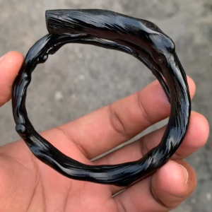 Gelang Akar Bahar Hitam Model Bercabang Size Kantoran Berkualitas