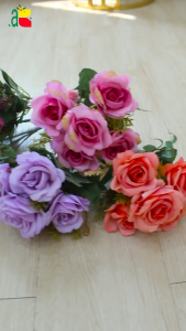 BUNGA PLASTIK MAWAR DEWA FR B8107 BUNGA ARTIFICIAL DEKORASI WEDDING BUKET