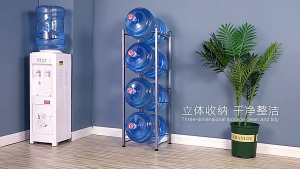 JOTO 3/4/5 Layer Water Gallon Rack Steel Stand Mineral Water Rack Stand Round Water Dispenser Stand Rack
