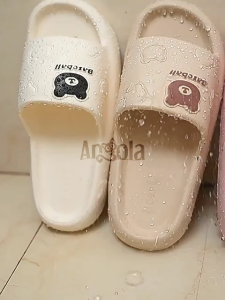 Angola Sandal Slip On Wanita Pria H48A Sendal Santai / Sendal Rumah / Sandal Slip On Beruang