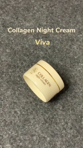 [BPOM] Viva Queen Collagen Night Cream Anti-Aging with Vitamin A & F Brightening Whitening 22g