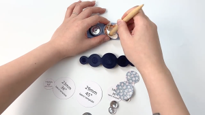 Karet Alat Press Pembuat Kancing Bungkus Kancing Tekan Kain Universal DIY Button Presser Jahit Button Cover Ukuran 11mm 15mm 19mm 23mm 29mm