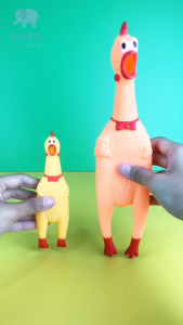 [ Giggel ] Mainan Ayam Pencet Teriak Ayam Bunyi - Shrilling Screaming Chicken Ayam Teriak