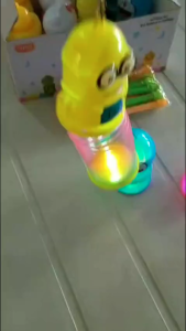 Mainan Lentera Lampion Lampu Anak Karakter Bebek Spiral Spring Doll Led