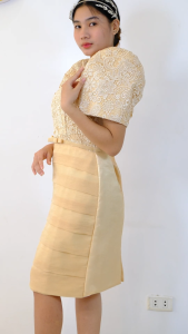 Modern Filipiniana Midi Dress
