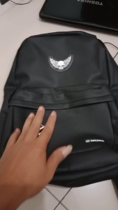 Tas Ransel leonardo wild Waterproof anti air Stiker logo Backpack Pria