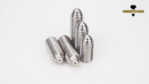 สกรู ตัวหนอน ปลายลูกปืน บอลสปริง หัวกดสปริง สแตนเลส 304 เกลียวมิล M3M4M5M6M8M10M12M14M16 / Ball Spring Plunger SUS304