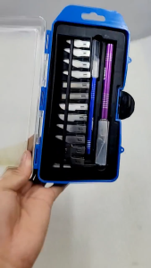 Bộ dao đa năng C-Mart A0301 14 chi tiết Bộ dao điêu khắc chạm trổ tách ghép