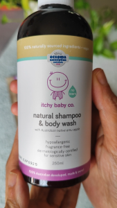 [New Arrival] Australia Itchy Baby Co. Natural Baby Shampoo & Body Wash 250ml for Sensitive | Dry Itchy | Eczema Prone