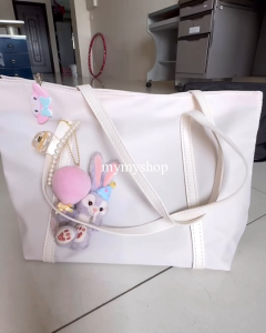 mymyshop💖พร้อมส่ง💖୨୧ ˚𝙘𝙡𝙖𝙪𝙙𝙞𝙖 🩰୨♡୧ ·˚ กระเป๋าสะพายข้าง มินิมอล จุของได้เยอะ ใส่ไอแพดใส่หนังสือได้น้า มีซิปปิด สะพายไปเรียน กระเป๋าสะพายไปมหาลัย