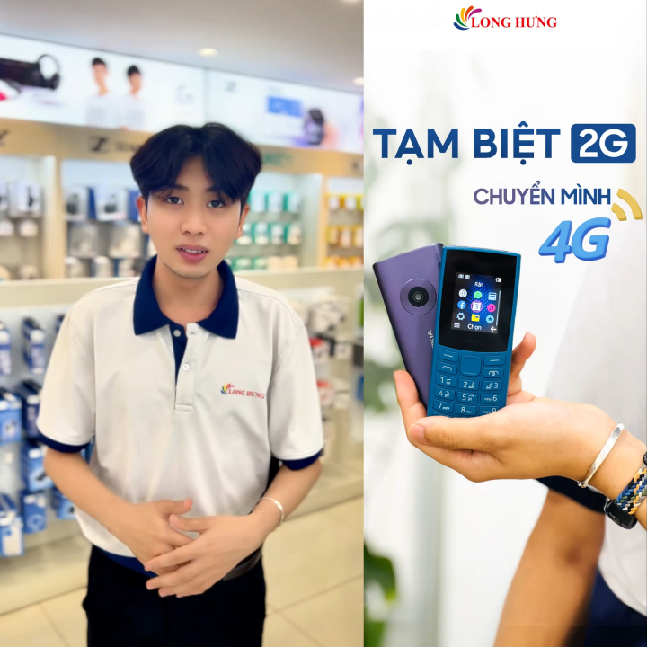 Điện thoại Nokia 105 4G Pro - Hàng chính hãng - Màn hình IPS LCD 1.77 ...