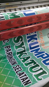 Cetak Spanduk Banner MMT Alfabet Nama Buah Abjad & Ukuran 100x80cm