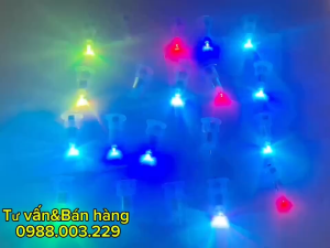 COMBO 25 ĐÈN LED MINI DÙNG PIN - lắp vào đèn lồng đèn trung thu đồ chơi trẻ em... 7 MÀU CÓ CHỚP