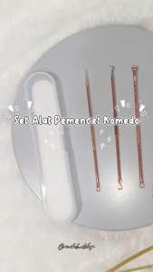 Pinset Komedo 4in1 Stainless Steel | Alat Pemencet Komedo Blackhead Remover Kit