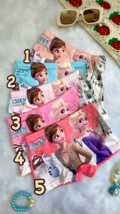 5pcs/set Kid 3-9T Milksilk Cartoon Panties Underwear