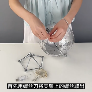 แผนที่ลูกโลก โมเดลโปร่งใส ลูกโลก ขนาด 20cm. เหมาะสำหรับตั้งโชว์ในห้องห้องรับแขก