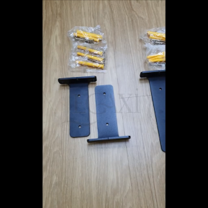 Bộ 2 giá đỡ kệ chữ T dày 5mm pát sắt đỡ kệ gỗ ke treo tủ tường decor trang trí Zaba 15cm