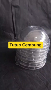 Tutup gelas bening cembung isi 50pcs 10Oz 12Oz 14Oz 16Oz cup pop ice juice jus