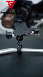 Holder Hp Motowolf Phone Holder Spion Stang Wireless Usb Charger Anti Maling