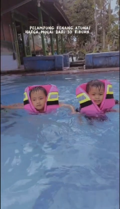 BAJU PELAMPUNG ATUNAS / ROMPI PELAMPUNG / JAKET PELAMPUNG ATUNAS DEWASA DAN ANAK