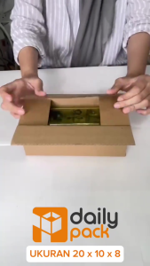 DAILY PACK / KARDUS PACKING / BOX POLOS / DUS PACKING POLOS UKURAN 20X10X8