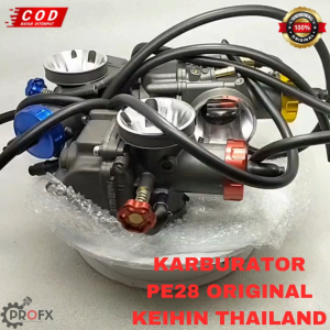 Karburator PE28 Keihin Merah Balap Racing Universal Semua Motor Kualitas Original Asli Thailand