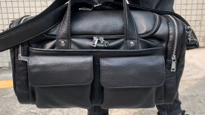 Tas Travel Kulit Aslii Vintage Pria Wanita Kapasitas Besar Kulit Aslii - Tas Perjalanan Bisnis