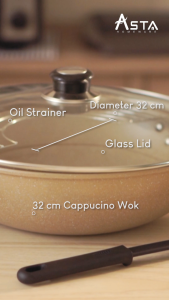 Wajan Penggorengan Anti Lengket Asta Cappucino Set 4 pcs