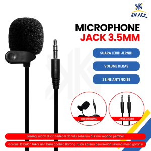 KN ACC - MICROPHONE MIC CLIP ON HP KONTEN CREATOR / YOUTUBER / VLOGGER
