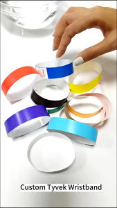 Disposable Paper Wristbands Waterproof Wristband Events Wrist Bands Sticker Colorful Party Wristband for swimming party resort hand sticker label