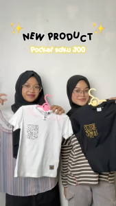 Forgotten Sky Kaos Katun Anak Laki-laki Perempuan Pocket Saku Distro Usia 1-12 Tahun Hitam Putih