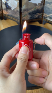 HCM Bật Lửa Xài Gas Móc Khóa Hình Bình Gas Đẹp Độc Lạ