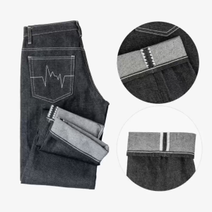 Celana Jeans Selvedge Pria Celana Panjang Denim 15 oz 27 28 29 30 31 32 33 34 35 36 37 38