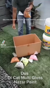 CAT TEMBOK CAT TEMBOK INTERIOR DAN EKSTERIOR NAZAR PAINT KUALITAS GLOSS ISI 20 KG GRATIS PAIL CAT