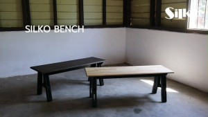 Silko Bench made of 100% solid Rubberwood / Merbau as dining bench entrance bench home decor