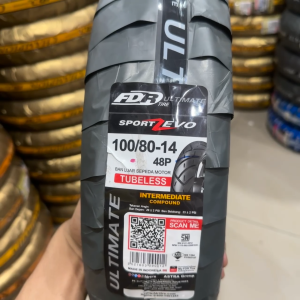 FDR Sport Zevo 100/80 - 14 Tubeless (TL): Ban Motor Sport Berkualitas