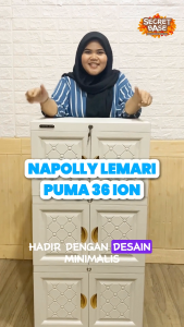 NAPOLLY LEMARI MCAB PUMA 36 ION - Kunci / Almari Plastik Jumbo Mewah Putih