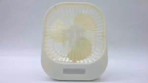 6-Inch USB Rechargeable Folding Mini Fan With 180° Rotation And Night Light Function 3-Speed Wind Adjustment