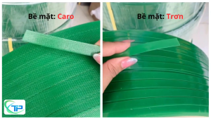 Dây Đai Nhựa PET Bản 16/19mm (cuộn 20kg) màu xanh dùng đóng gói hàng nặng