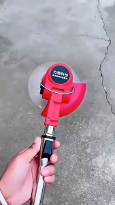 เครื่องตัดหญ้าแบบพับได้แบตเตอรี่ลิเธียมสีแดง เครื่องตัดหญ้าแบบพกพาสำหรับใช้ในบ้าน สิ่งที่ต้องมีสำหรับการตัดแต่งกิ่งและถอนหญ้า แบตเตอรี่ความจุขนาดใหญ่สามารถใช้งานได้ต่อเนื่อง 50 ชั่วโมง ใบมีด 3 แบบ เหมาะกับสถานการณ์ต่างๆ