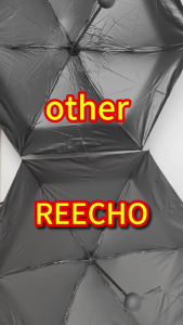 REECHO OUTDOOR UV umbrella mini Umbrella Black Adhesive UV Protection Sun Umbrella Mini Folding Umbrella payung lipat
