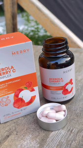 [1 กระปุก] The Merry Acerola Cherry C Complex (วิตามินซี สารสกัดอเชโรล่า เชอร์รี่) [30 Capsule]