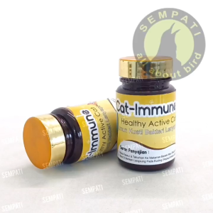 SEMPATI Cat-Immune Cat Imun 50 Kapsul Vitamin Imun Kucing Cat Kitten Adult Anabul Suplemen Anti Virus Bakteri Stress Jaga Daya Tahan Tubuh Kucing Sehat