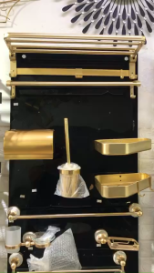 Phụ kiện phòng tắm nhôm màu vàng nhạt (màu cam) GPK05PKNV