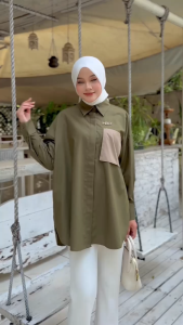 Baju kemeja atasan wanita Lezza Shirt