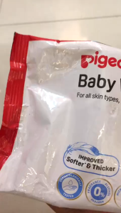 PIGEON Baby Wipes Pure Water - 82 Sheets Sakura Hand Mouth Antibacterial