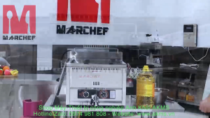 Bếp chiên nhúng công nghiệp Marchef GF-17H dung tích 17L dùng Gas có điều khiển nhiệt độ
