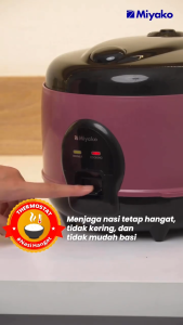 MIYAKO Magic Com Rice Cooker Anti lengket NANOAL 1.2 Liter 12L MCM 512C SBC